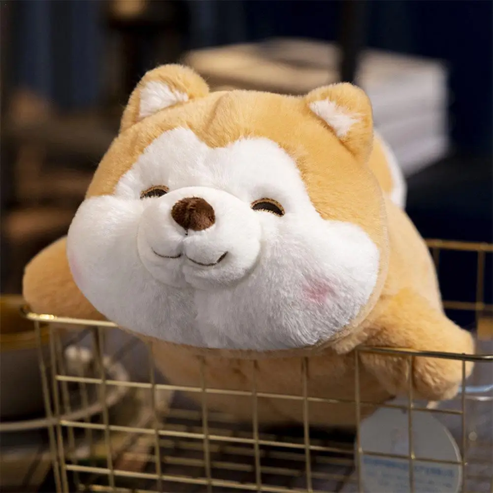 

New Cute Plush Lying Down Cute Pet Animal Doll Plush Shiba Inu Husky Lying Down Pillow Toy Sofa Decoration Soft And Skin-friend