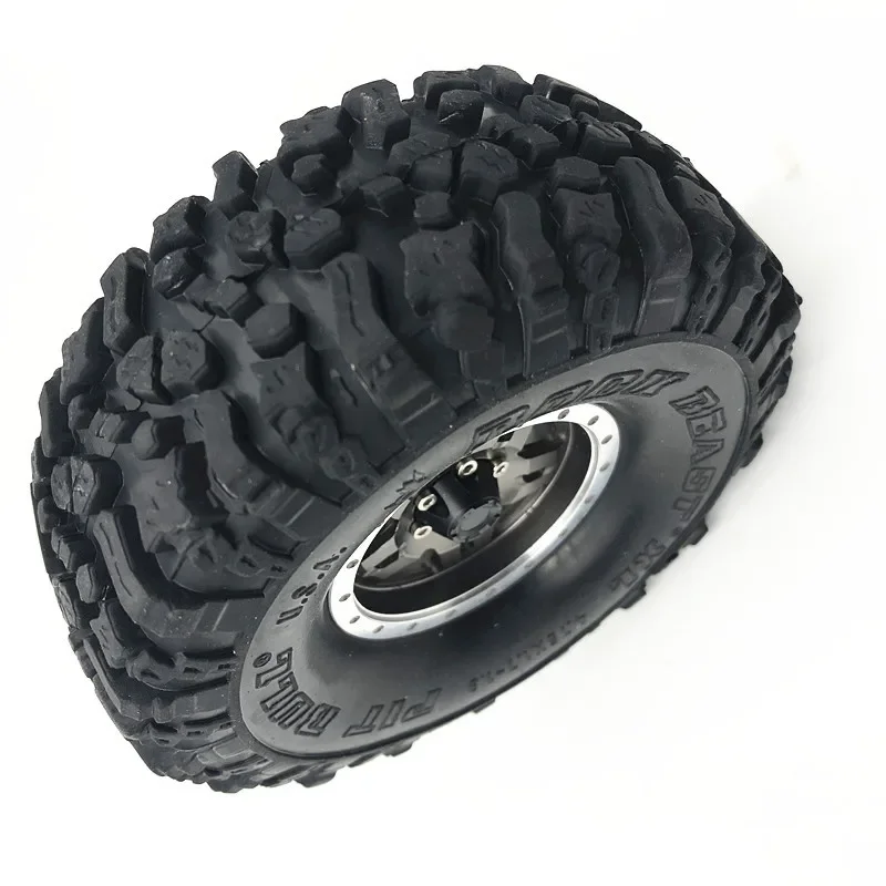

Резиновые шины 4 шт. 120 мм 1,9 дюйма, колесные шины для 1/10 RC Rock Crawler Axial SCX10 90046 AXI03007 Trxs TRX4 TF2 D90