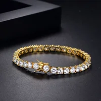 Factory Price D VVS1 Moissanite Tennis Bracelet 925 Sterling Silver Single Row Classics with GRA Bracelets for Women Man Jewelry