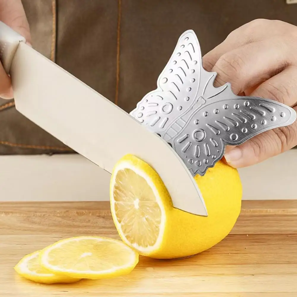 1Pc Cutter Safety Finger Guard Durable Stainless Steel Finger Protectors Adjustable Guards for Safe Cutting for Cooking