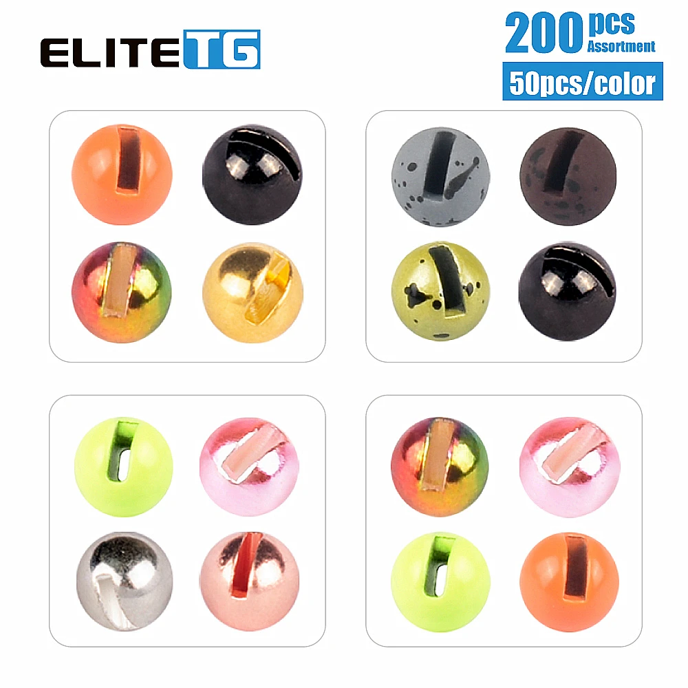 

Elite TG Combo 2.5-3.8mm Tungsten Slotted Beads,Fly Tying Beads Set ,2.5-3.8mm,Pink Gold Black Trout Panfish Fly Fishing Bead