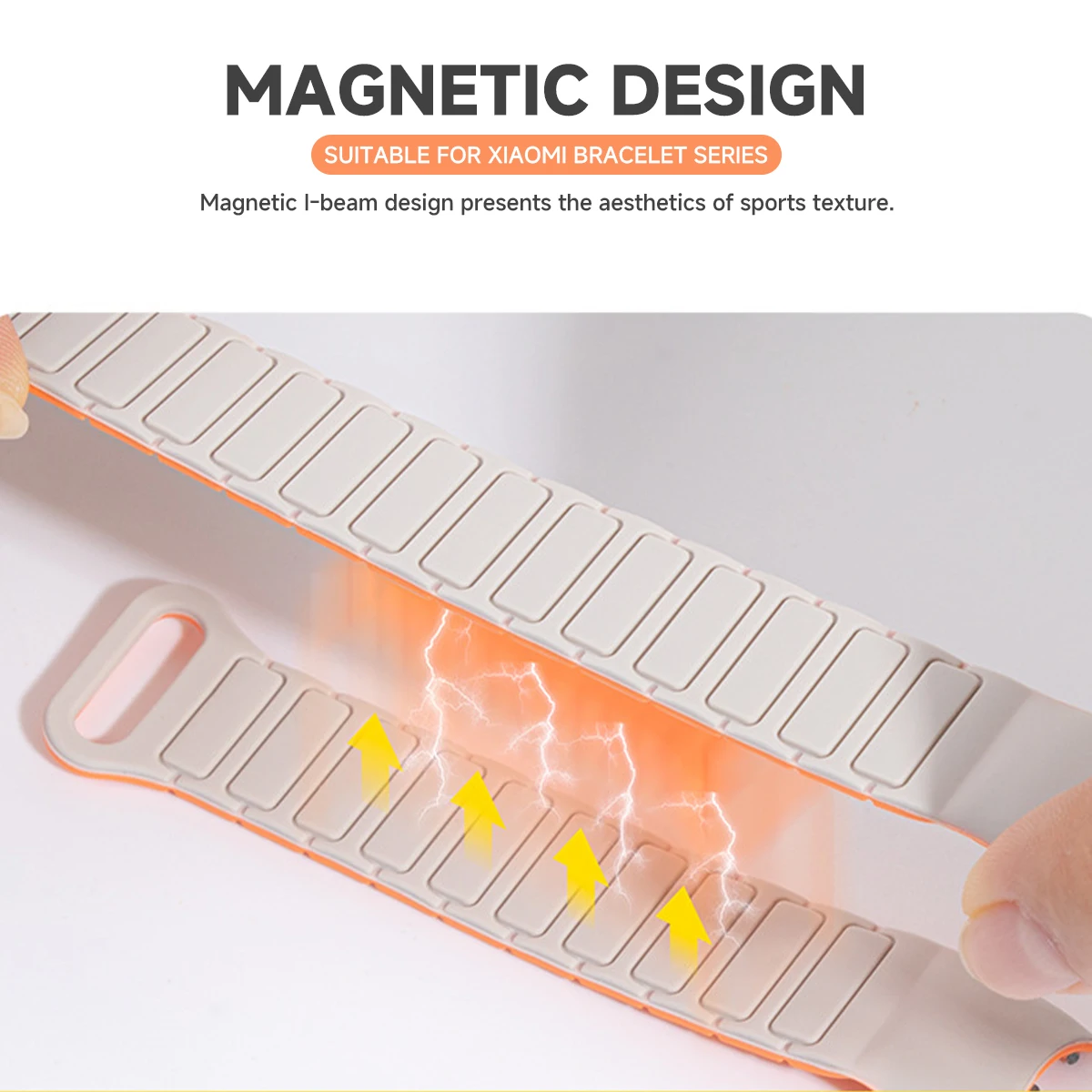 Magnetic Silicone Strap with TPU Bumper Case