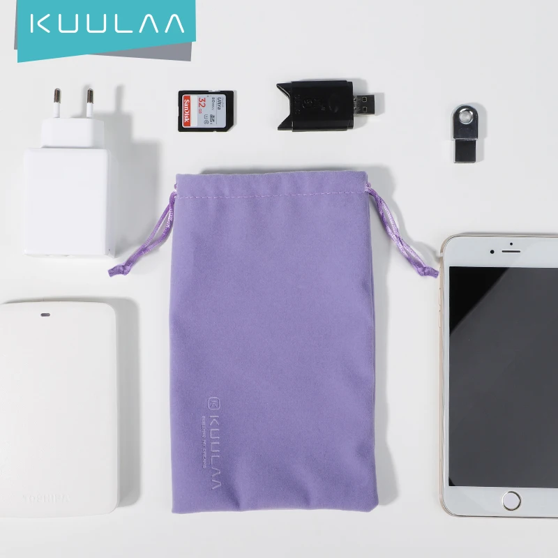Power bank case KUULAA power bank case phone pouch for iPhone Samsung Xiaomi Huawei waterproof powerbank storage bag mobile phone accessories
