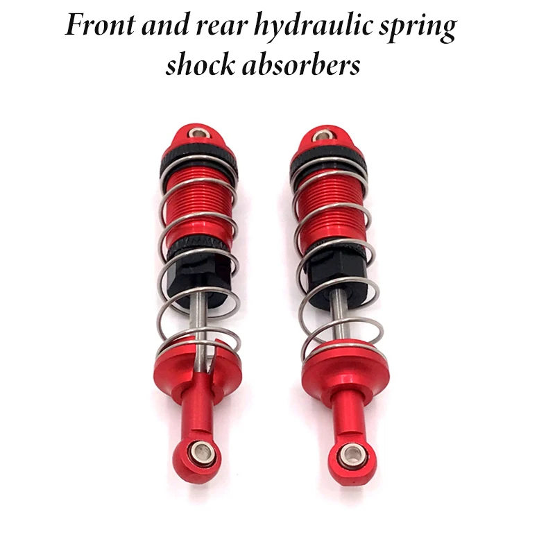 High-Performance Metal Upgrade: Front and Rear Hydraulic Spring Shock Absorbers for RC Cars