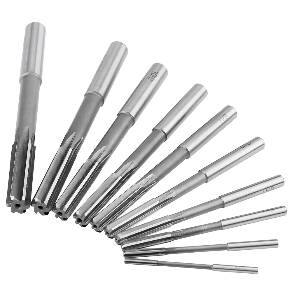 Cutting Reamer Milling Cutter HSS H7 Straight Flute Reamer Machine Cutter 3/4/5/6/7/8/9/10/11/12mm Milling Reamer 5