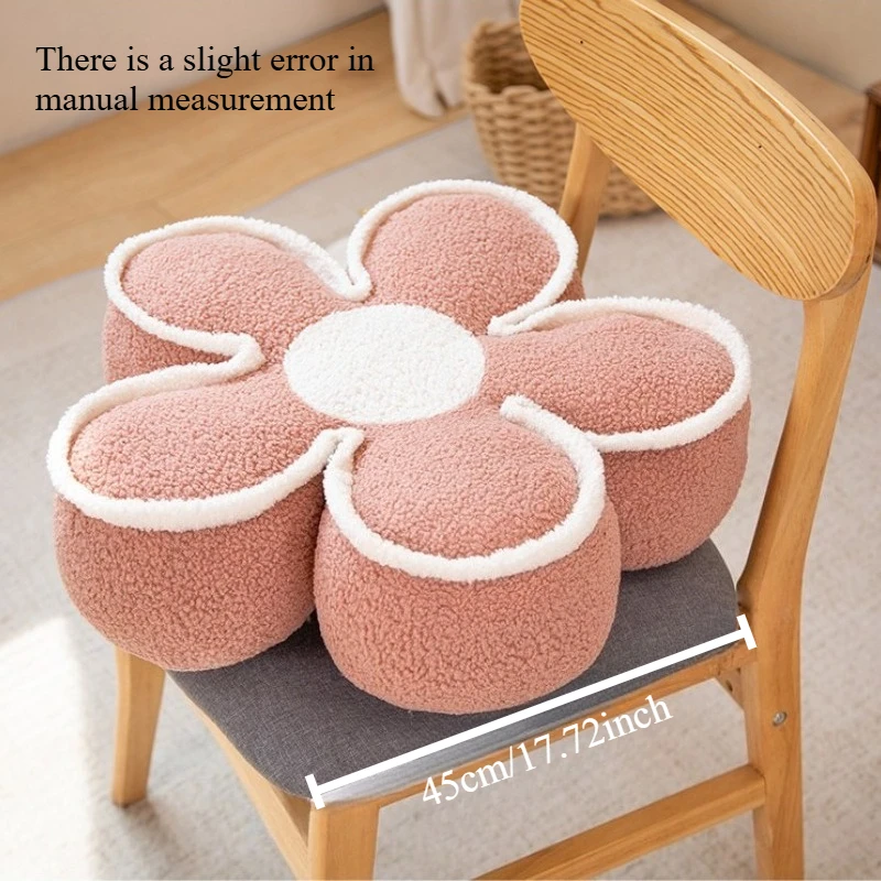 Flower Pillows Soft Flower Shaped Floor Cushion for Living Room Bedroom Sofa Couch Winter Warm Decoration,idea for home