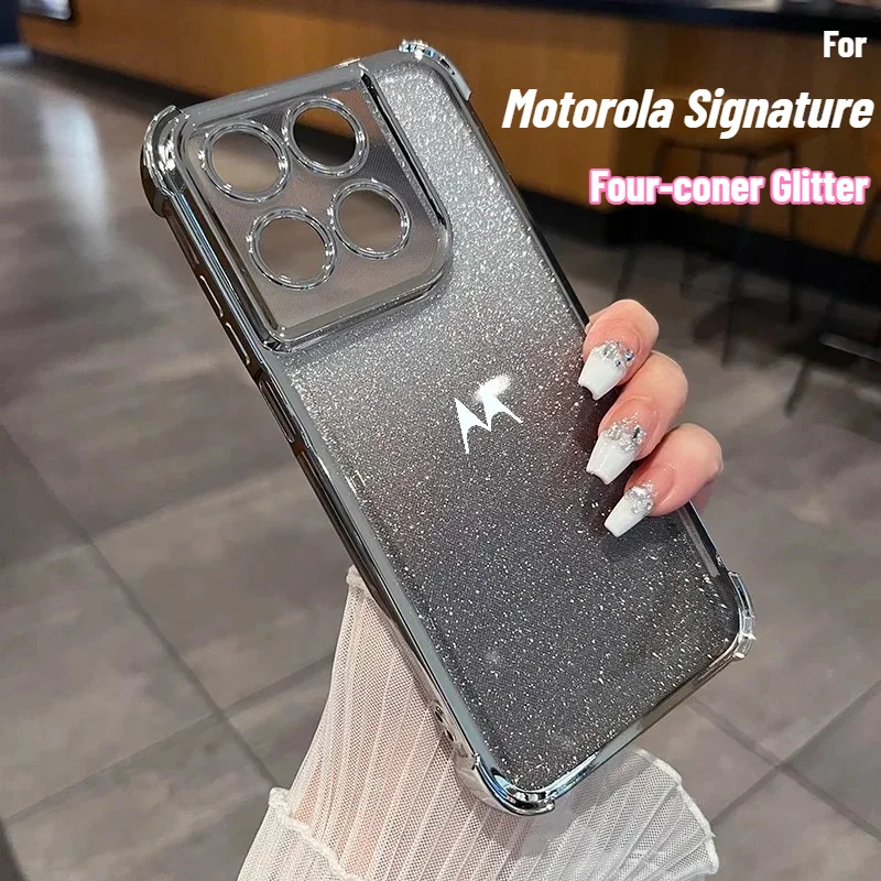 Luxury Glossy Plating Shockproof Slim Phone Case Cover