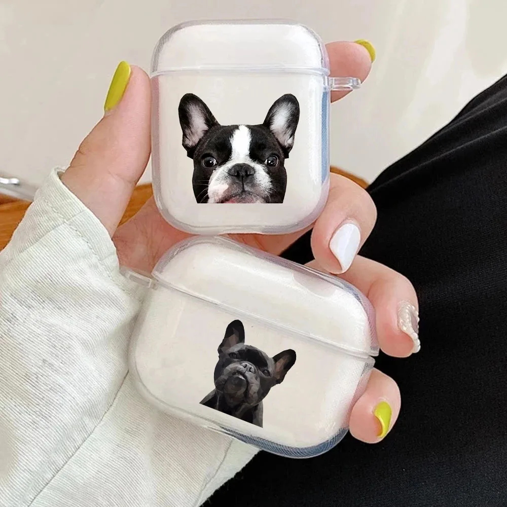 Bulldog Francese Cute Dog Airpod Custodie 3 Per 2 1 Pro Pro2 Pods Gen Air Pods Pro Cover Funny Lovely Pet Auricolare Cartoon Box Coque