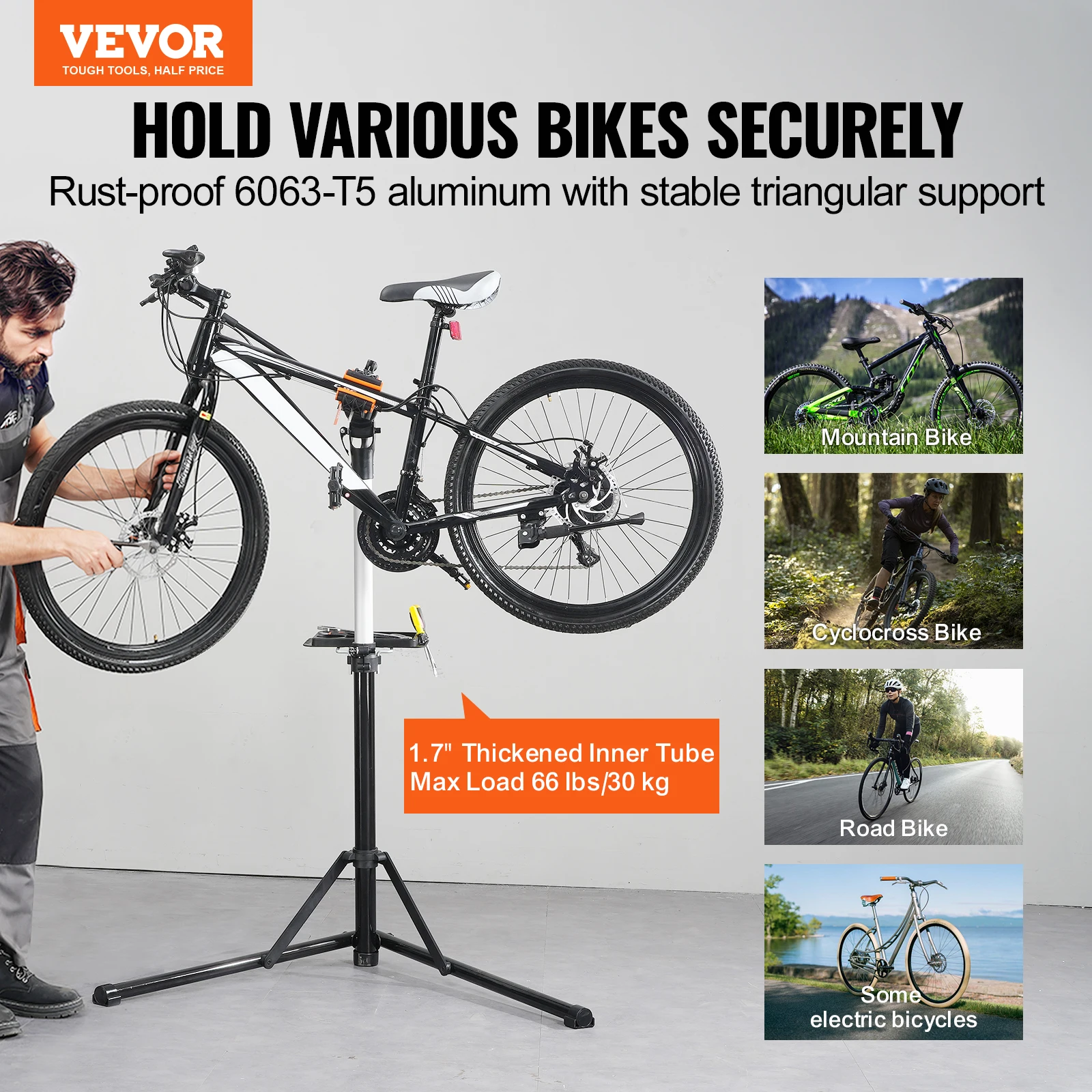 Support pour réparation de vélo Powerfix Profi+ neuf