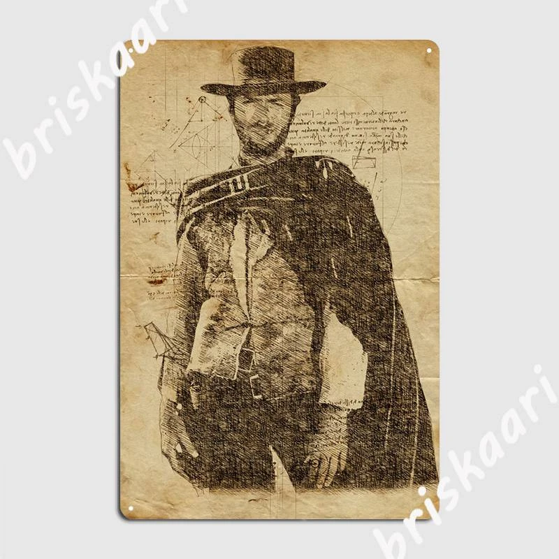 Clint Eastwood Metal Sign Clint Eastwood Tin Sign Metal Sign Poster