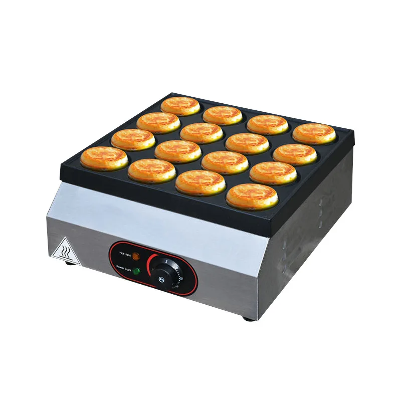 New Commercial Electric Bread Burger Stove 16 Hole Gas Fried Snack Equipment Stainless Steel Crepes Burger Making Machine