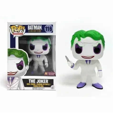 thumbnail image 4 of FUNKO Pop MOVIES Batman Clown The Joker Figuras de acción de vinilo 53# 116# 155# Modelo de colección Juguetes para niños Regalo de Navidad, 4 of 5