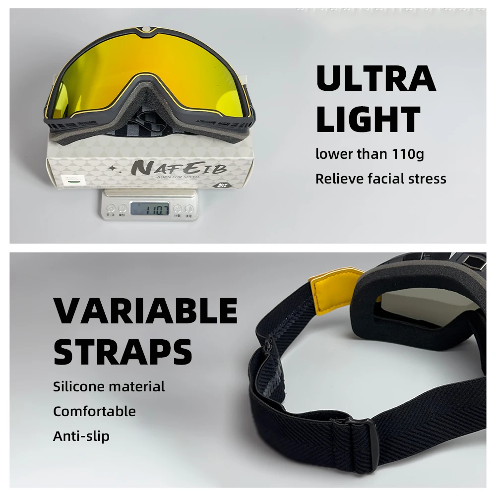Motorbike Motocross Helmet Pilot Goggles Jet Vintage Motorcycle Scooter Offroad Glasses