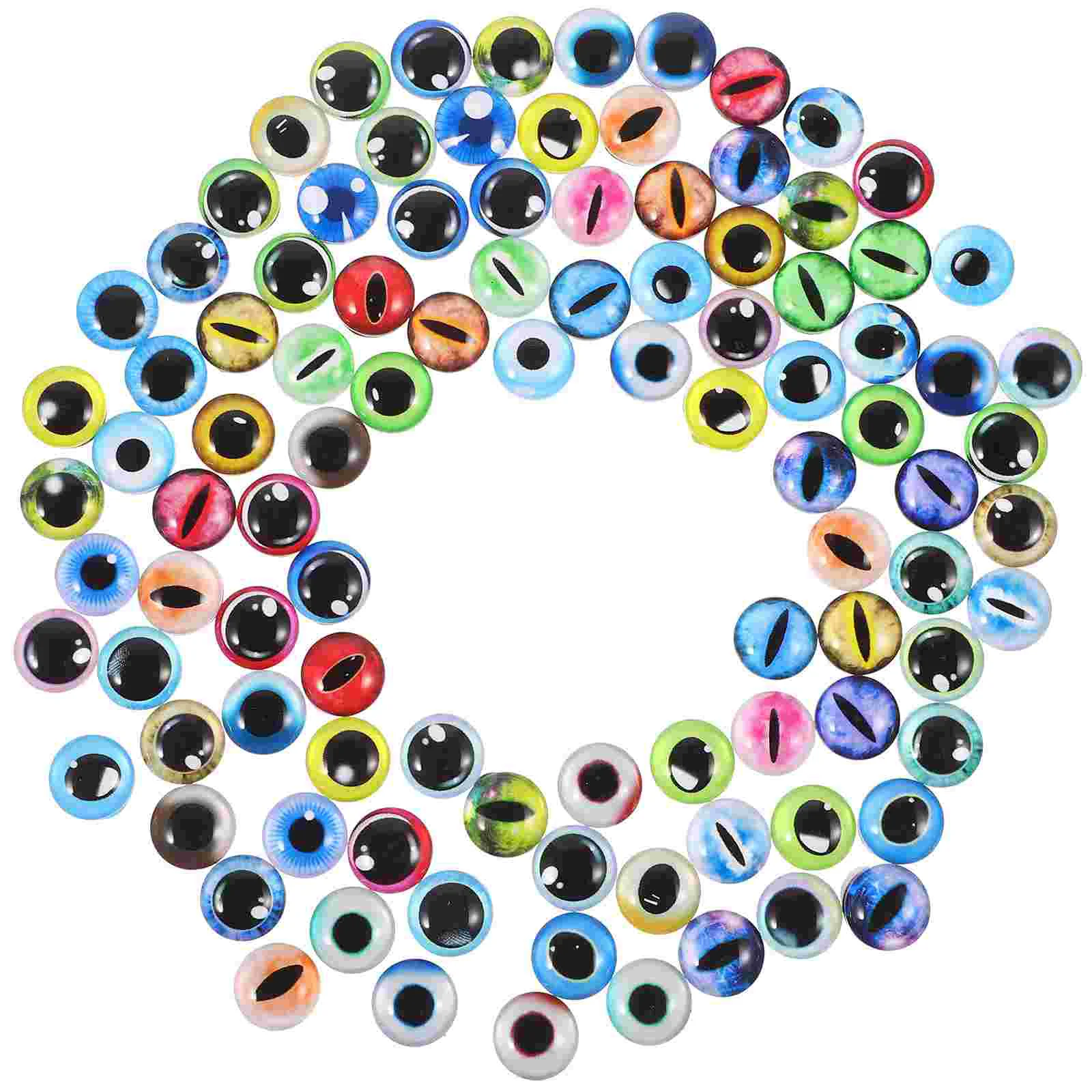 

100pcs Creative Eyes Artificial Eyes Simulated Eyes Decorative Eyes for Diy