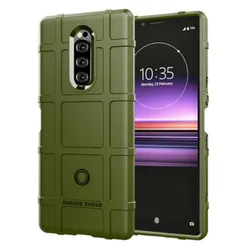 Ultimate Shockproof Matte Rubber Phone Cover - Heavy-Duty Armor Silicone Bumper for Sony Xperia XZ4 (Green)