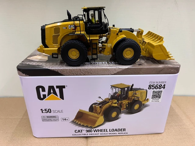 980 Radlader Metall modell im Maßstab 1: 50 von Diecast Masters 
