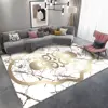 Luxurious Golded Large Carpets for Living Room Hotel Hall Decoration Sofa Coffee Tables Rugs Bedroom Non-slip Mat Ковер Tapis 러그 2