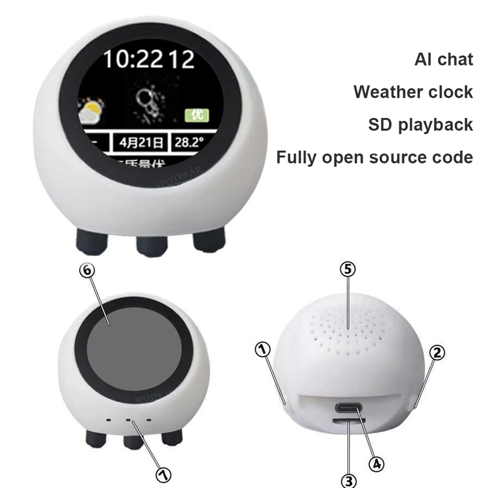 Für XiaoZhi AI Voice Chat Robot Box 1,54 LCD-Display ESP32-S38059