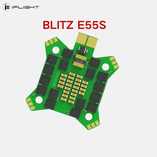 iFlight BLITZ E55S 2-6S 4-IN-1 Brushless ESC DShot150/300/600/MultiShot/ OneShot 30.5x30.5mm for RC FPV Freestyle Racing Drone 1