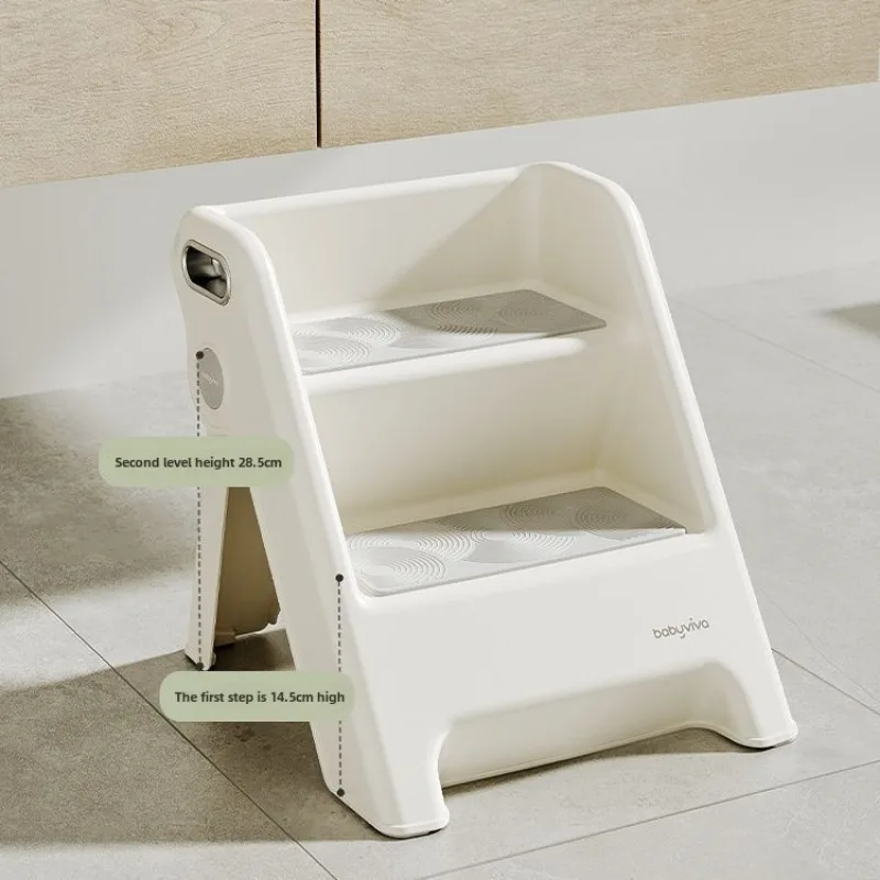 Kids Step Stool Multi Non-Slip Height Increasing Washstand Face Hand Washing Stepping Foldable Baby Potty Training Step Stools