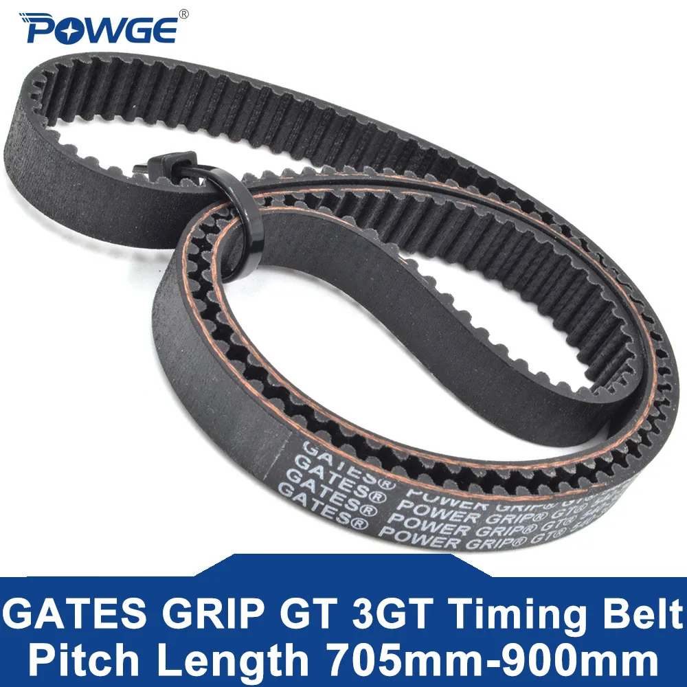 

POWGE GATES 3GT Timing belt Lp=705 708 720 729 741 744 750 756 765 774 783 789 810 822 840 852 858 870 882 900 Width 6-20 Rubber