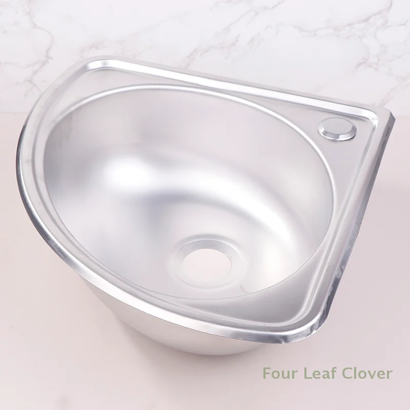 RV Kitchen Sink Stainless Bathroom Basins Camper Vegetable Corner Motorhome Bar Steel Small Single Bowl Drop Tub kitchen sink