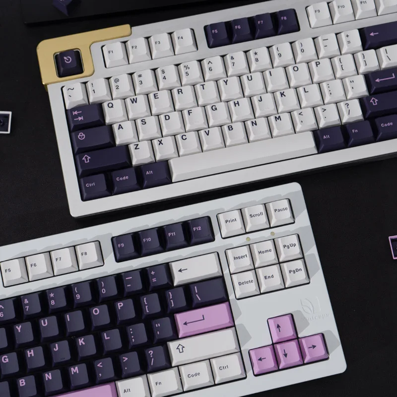 Gmk Ametista Keycap Conjunto para Teclado Mecânico Double Shot Keycaps Perfil Cereja 61 64 68 84 87 96 104 Conjunto Grande 253 Chaves - Imagem 2