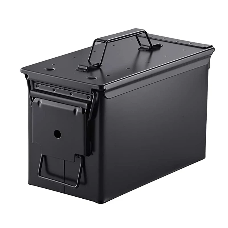 50 Cal Metal Ammo Can Steel Ammo-Box Military & Army for Long-Term  Waterproof Ammunition & Valuables Storage