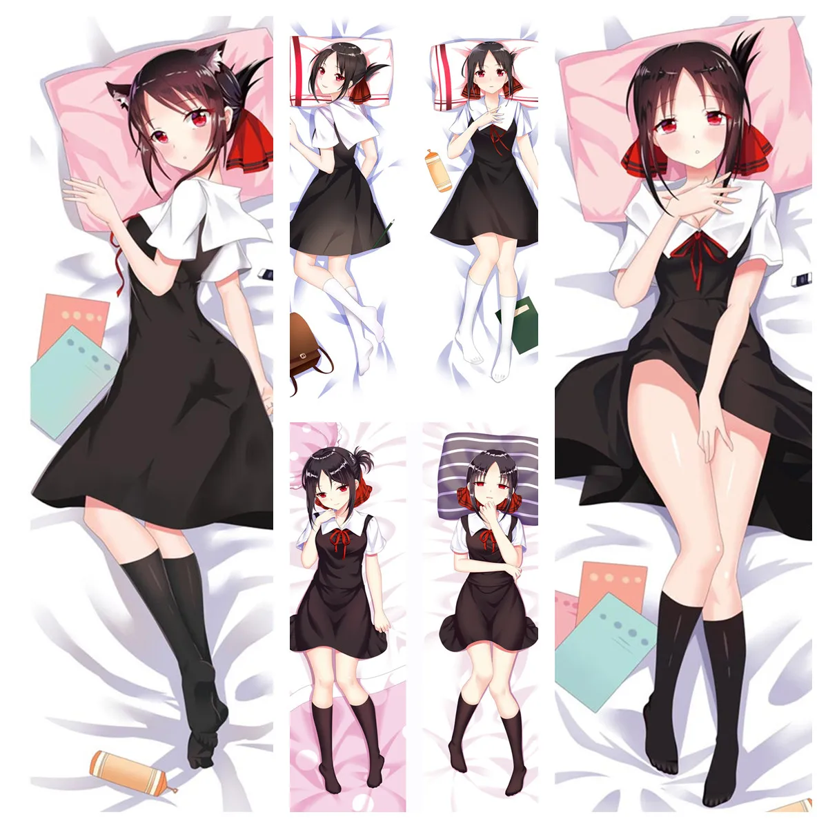 Cosplay Anime Kaguya-sama: Love Is War Dakimakura Pillowcase Shinomiya Kaguya DIY Home Bedding Hugging Body Pillow Cover Case