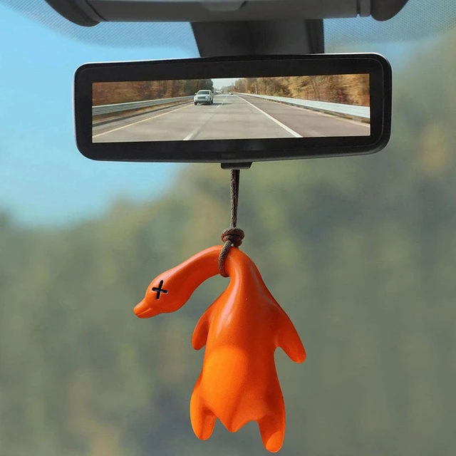 Swinging Duck Car Hanging Ornament, Cute Car Hanging Accessories For Rear  View Mirror, Car Pendant Sunglasses Duck Hanging Swing