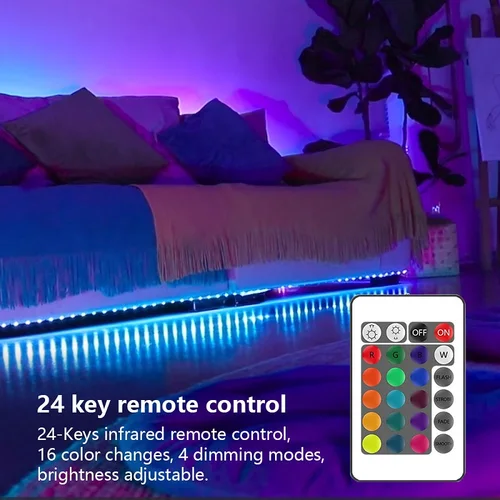 5050 RGB WIFI LED 스트립 조명, 20m LED 조명, 알렉사 와이파이 유연한 테이프, LED 다이오드 리본, 방 장식, TV용 백라이트 3