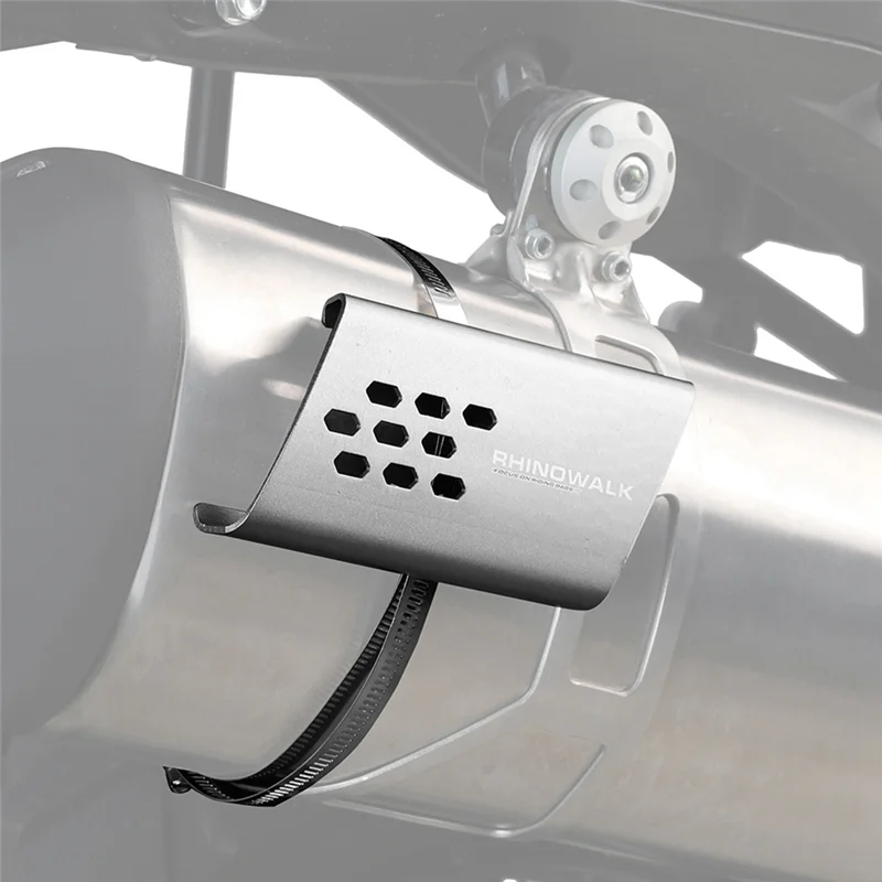 Rhinowalk Motorcycle Exhaust Pipe Protector Heat Shield Cover Universal Motor Guard Anti-Scalding Cover Accessories XY 4