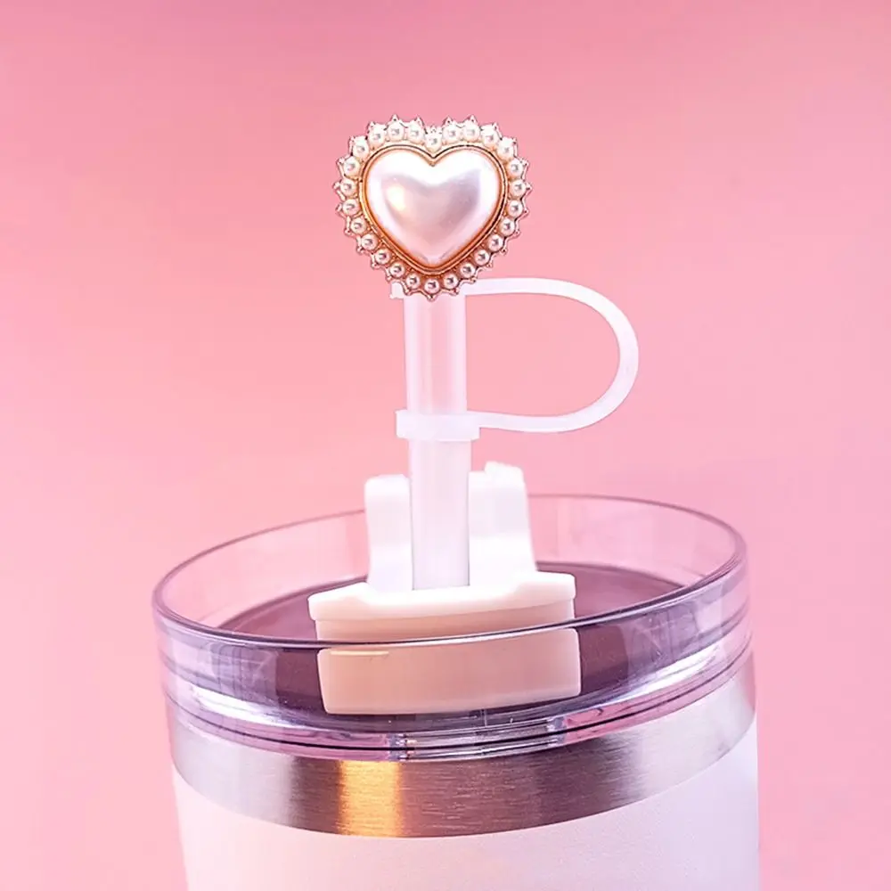 1PC Silicone Pearl Sealing Straw Plug Reusable Drinking Dust Cap Cartoon Plugs Tips Cover Suit Kitchen Cup DIY Accessories