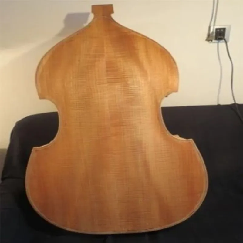 Hand carved unfinished upright bass 3/4,spurce top/Plywood back