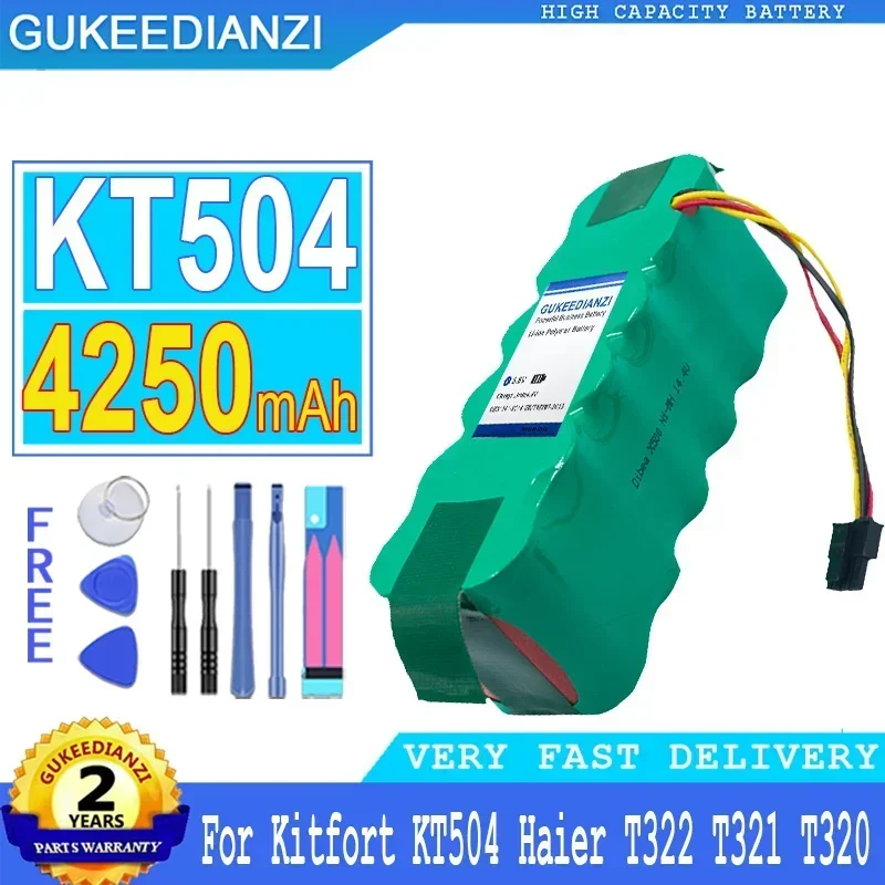 

GUKEEDIANZI Battery for Kitfort KT504, for Panda X500, X580, X60,for LG T322, T321, T320, Big Power Bateria