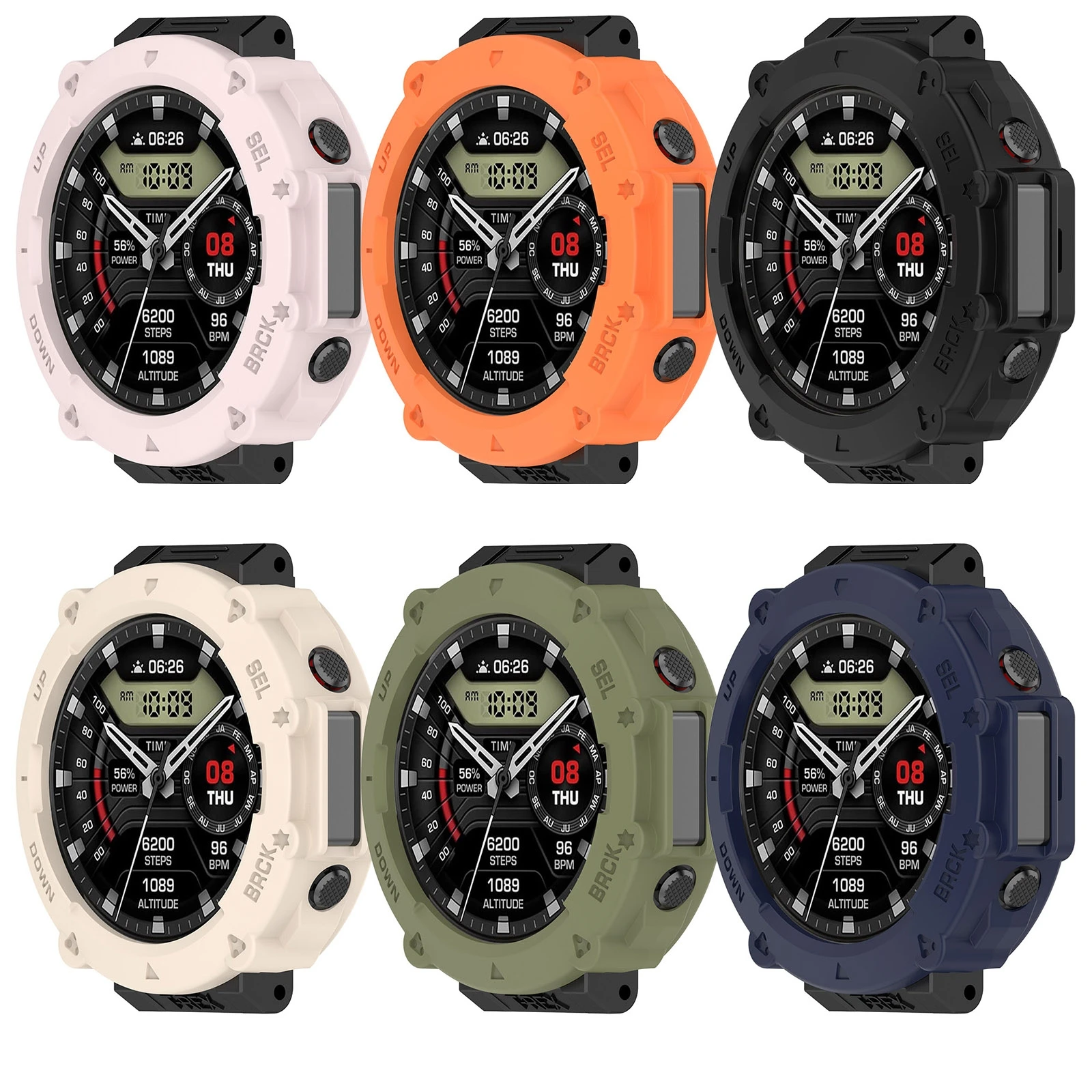 Funda de silicona suave para Amazfit t-rex Ultra, carcasa protectora de repuesto