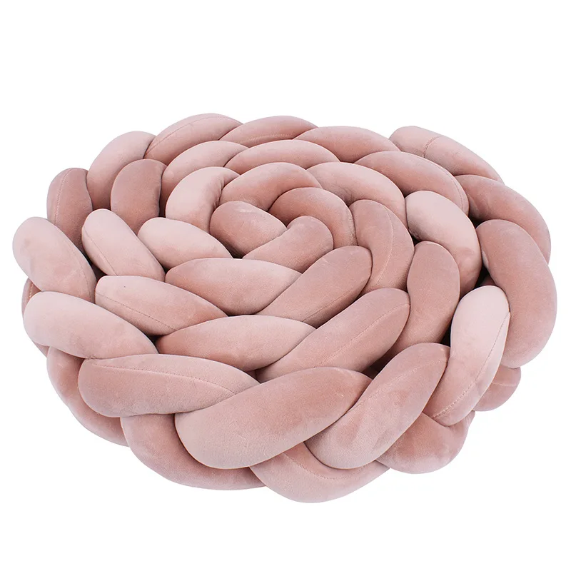 1M/2M/3M/4M Baby Cot Bumpers Braid Knot Barriers Crib Side Protector Boys Girls Craddle Bedding Set Children Room Decoration