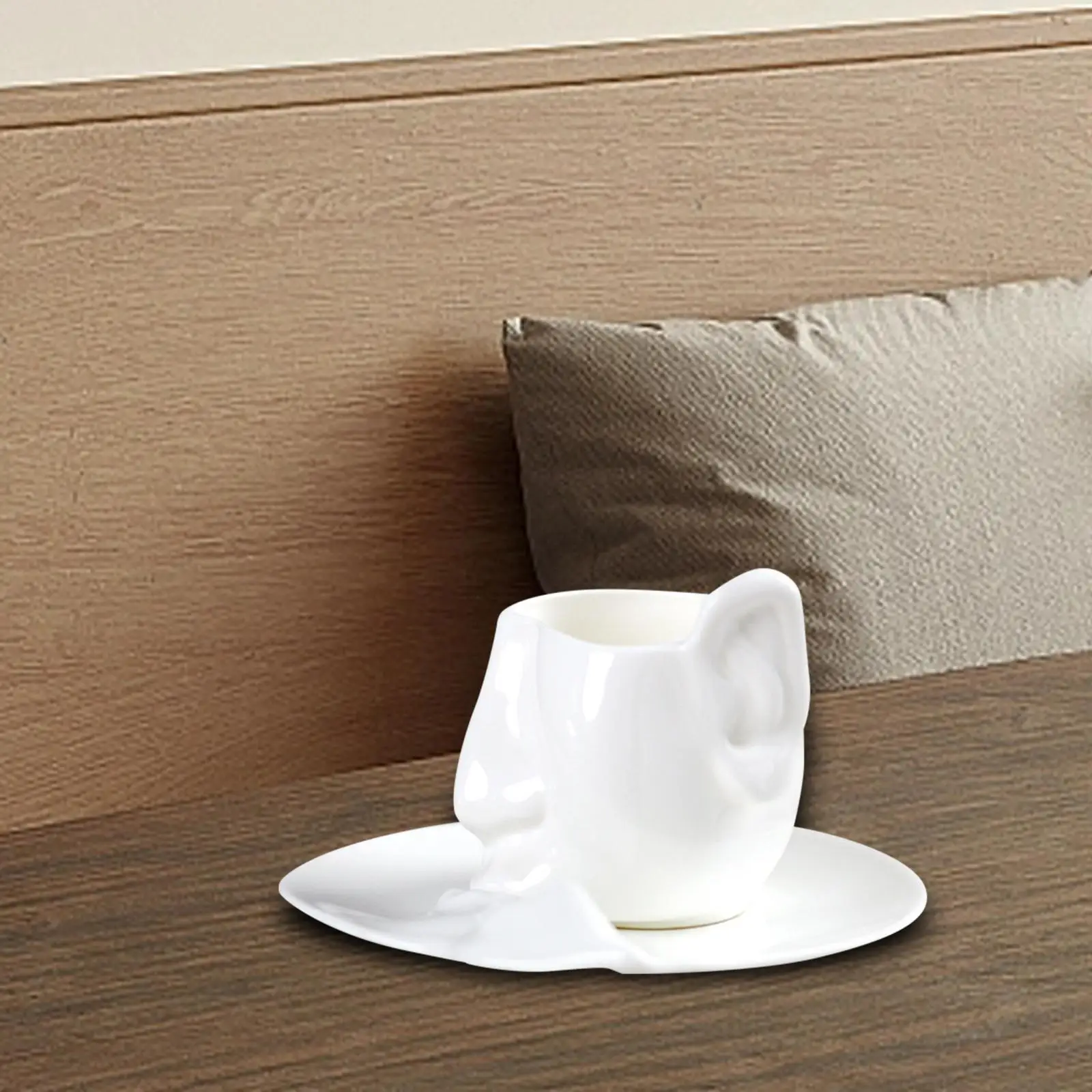 

Человеческая версия, 260 мл, Настольная керамическая кофейная чашка с блюдцем, чашка для капучино, для шоколада, горячих и холодных напитков, для кухни с латте