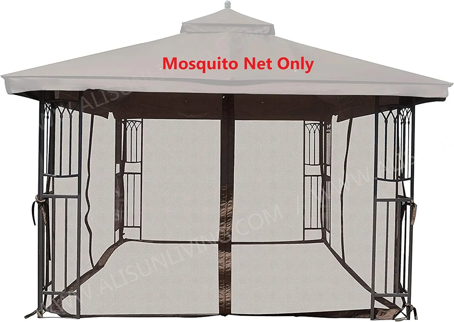 

x 12' Gazebo Mosquito Netting (Brown) Mosquito net for king size bed free shipping Pop up mosquito net Moskitero Mosquito net fo