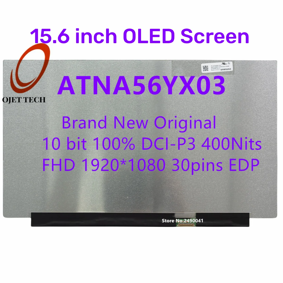 15.6 OLED Laptop LCD Screen ATNA56YX03 ATNA56YX03-0 For ASUS M3500 ...