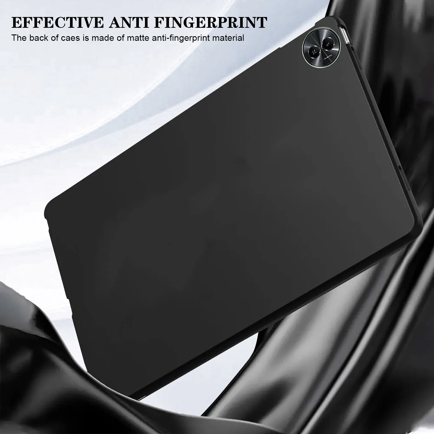 Flexible Black Silicone Tablet Case - Soft TPU Shell