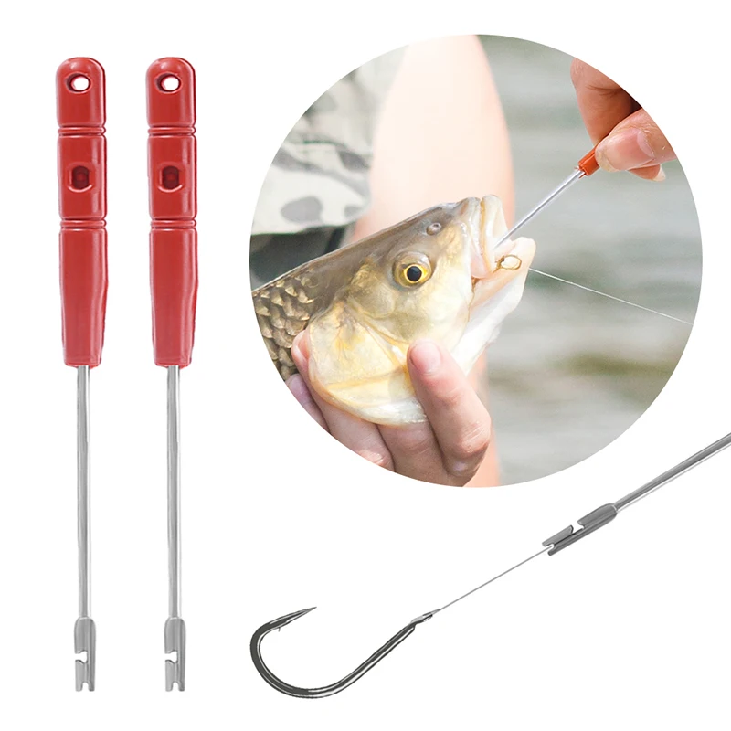 Extractor rápido de anzuelos de pesca, de inoxidable, de anzuelos, accesorios de pesca, 2 piezas _ AliExpress Mobile