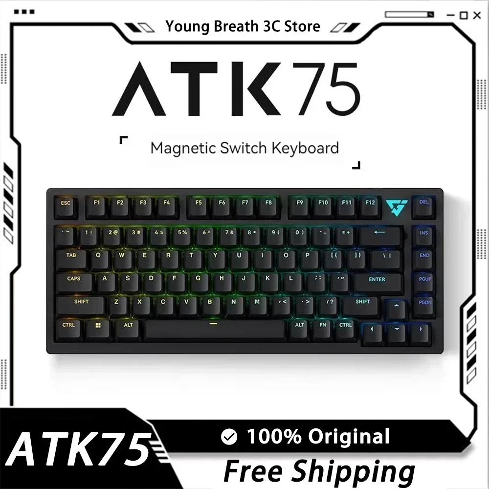 

VXE ATK75 Magnetic Switch Mechanical Keyboard Aluminum Alloy RGB Quick Trigger Gasket Gaming Keyboard Mac Pc Varolant Gamer Gift