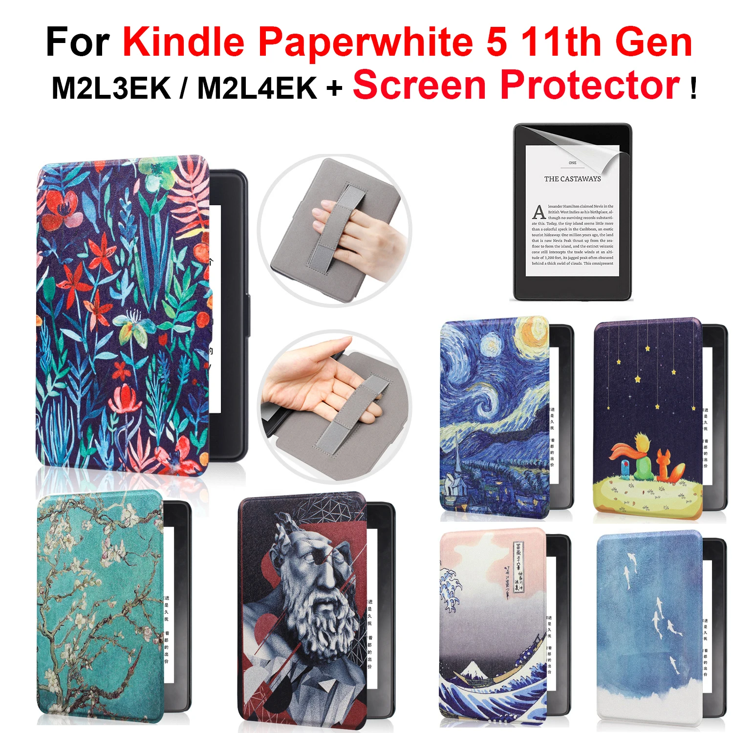 Funda para Kindle Paperwhite de 11. ª generación, Protector de