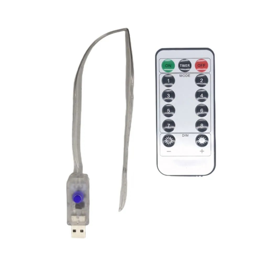 5V Strips Light Remote Controller USB Circuit Board 8 Modes Light Strip Remote Control Fit for 100LED/200LED for Outdoor Garden