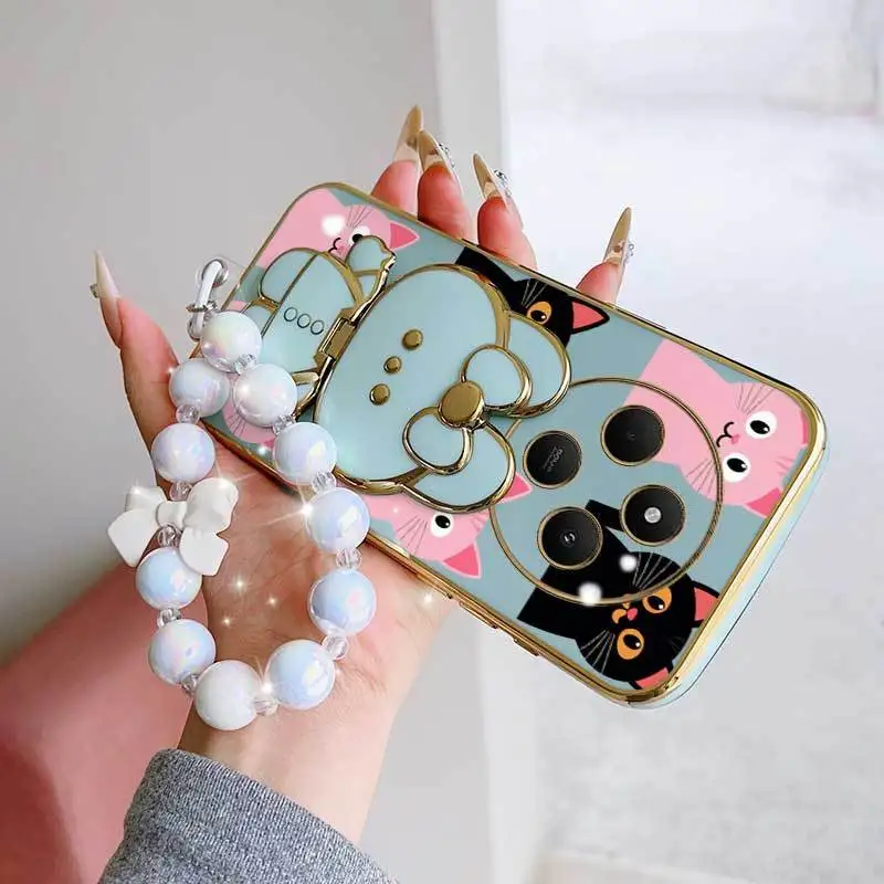 3-Piece Romantic Love Phone Case Set with Lanyard and Stand