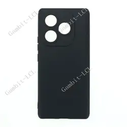 Premium Silicone Protective Back Case for 6.78 Smartphone - Soft TPU Shell (Black)