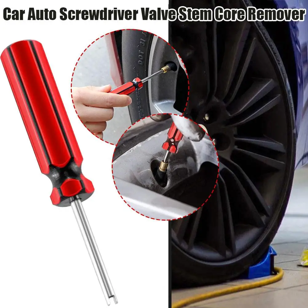 

2024 New Bike Car Auto Screwdriver Valve Stem Core Remover Tire Tube Installer Bicycle Repair Install Tool Accessories