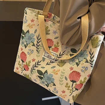 أنيق سروال قصير حمل حقيبة للنساء البوهيمي العرقية نمط حقيبة كتف للتنقل اليومي المتسوق مكتب عامل طالب جامعي 6