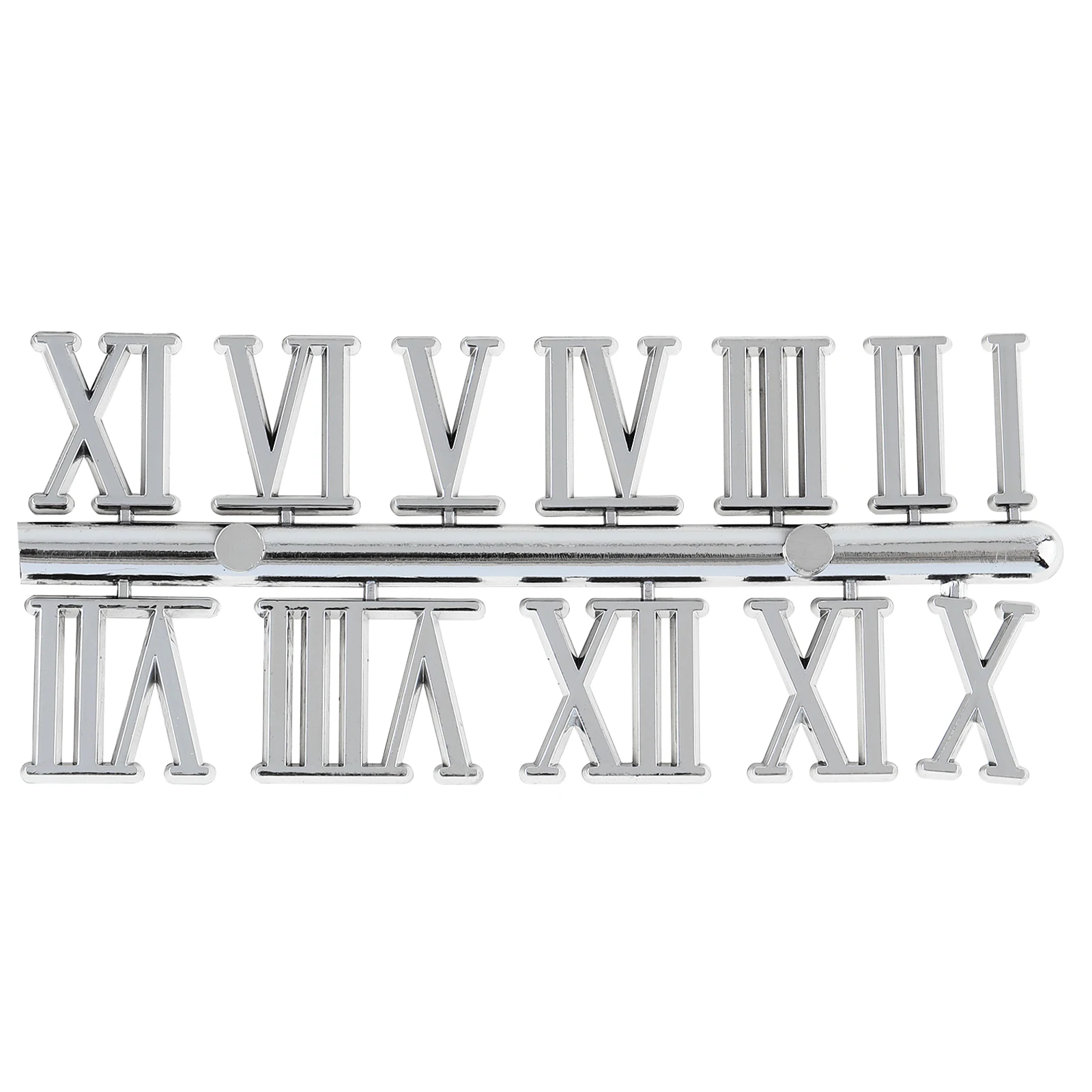 6pcs Roman Numerals of Different Colors DIY Digital Clock Numbers for Design Replacement Repairing Clock Numerals Kit Tools